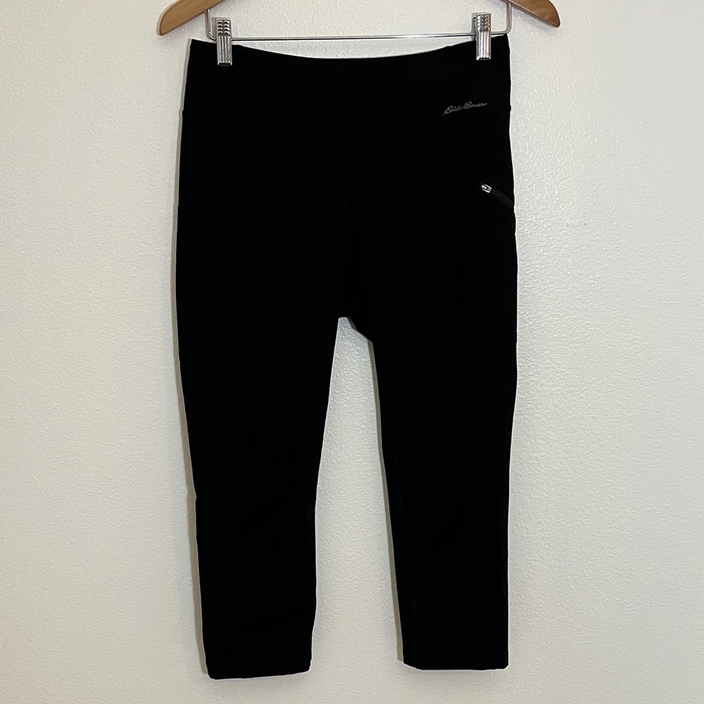 Eddie Bauer Black Cropped Athletic Leggings
